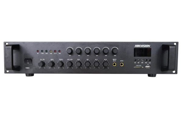Hikvision	DS-QAE0A240G1-VB6 240W 6-Zone Analog Amplifier - Image 3