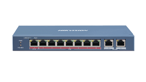 Hikvision	DS-3E0310HP-E 8 Port Fast Ethernet Unmanaged POE Switch - Image 3
