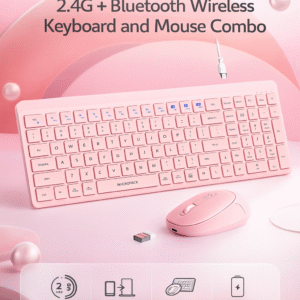 2.4G+Bluetooth Wirelesss Keyboard and Mouse Combo (KM-268W-EN-PK)