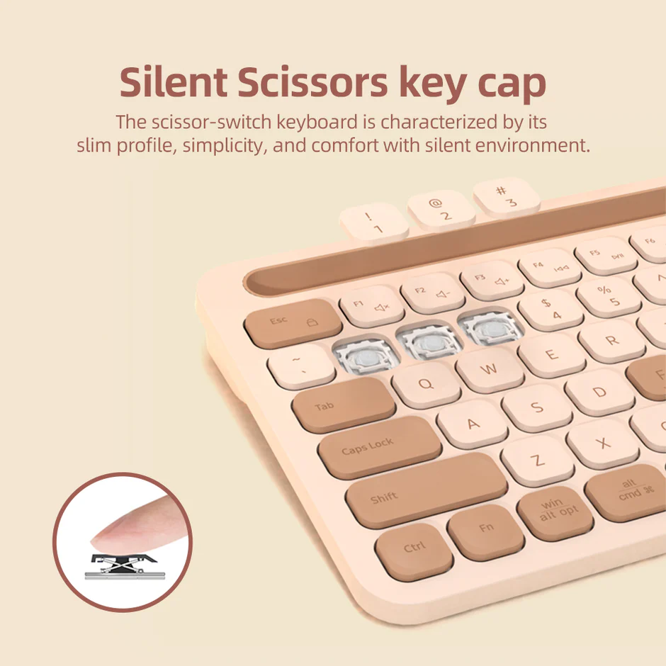 2.4G+Bluetooth Wireless Keyboard and Mouse Combo (KM-238W) - Image 3