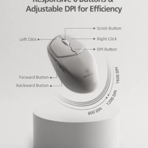 RF 2.4G Wireless Mouse (AM-726W-GY)