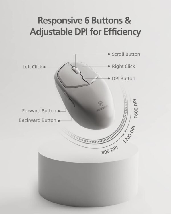 RF 2.4G Wireless Mouse (AM-726W-GY)