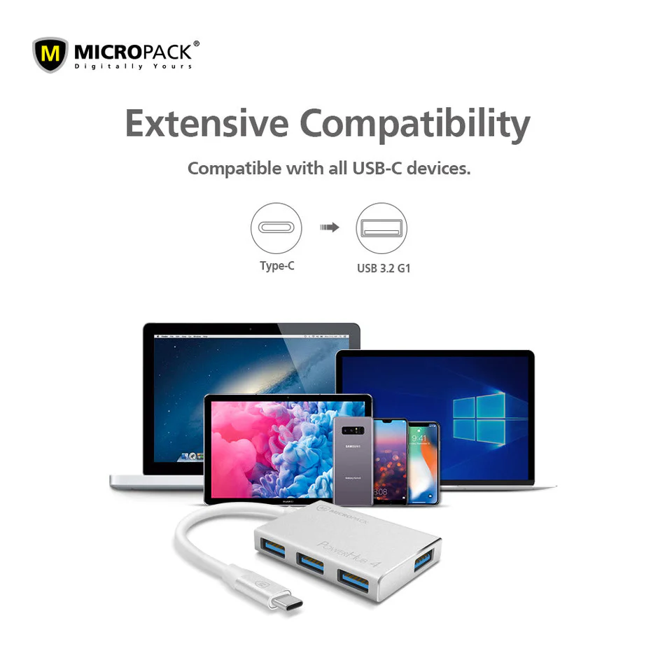 USB-C TO 4-PORTS USB-A HUB (MDC-4) - Image 2