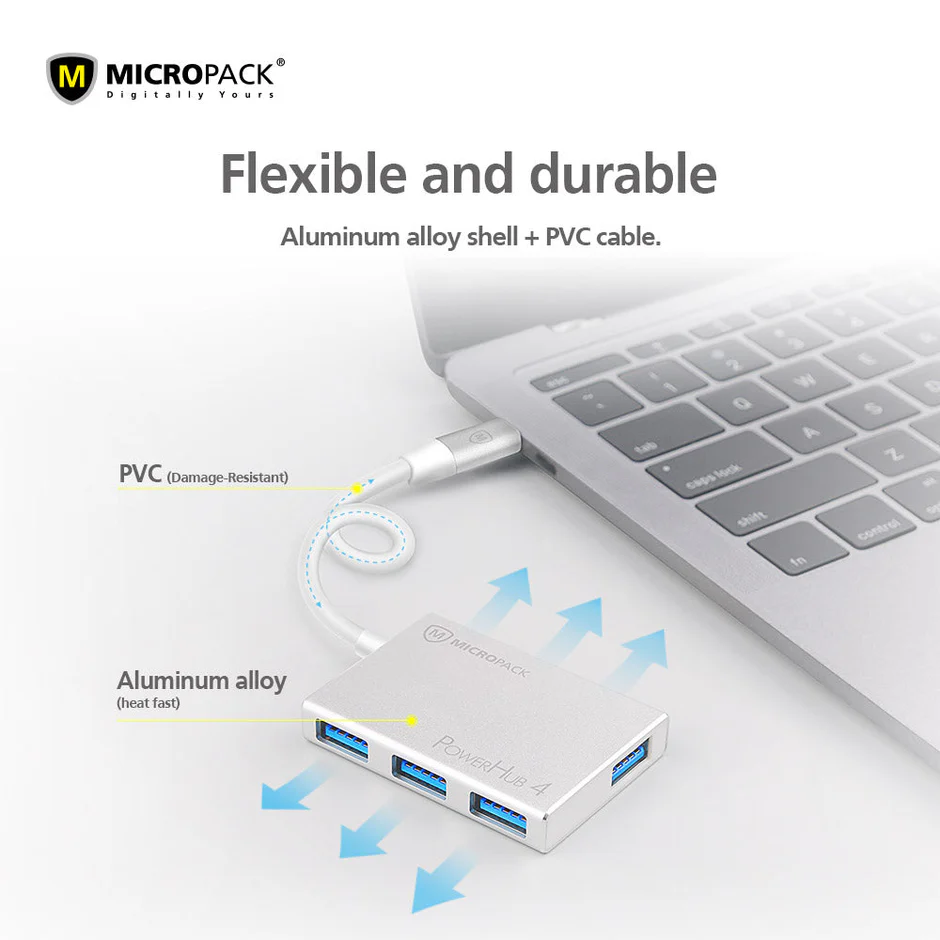 USB-C TO 4-PORTS USB-A HUB (MDC-4) - Image 4