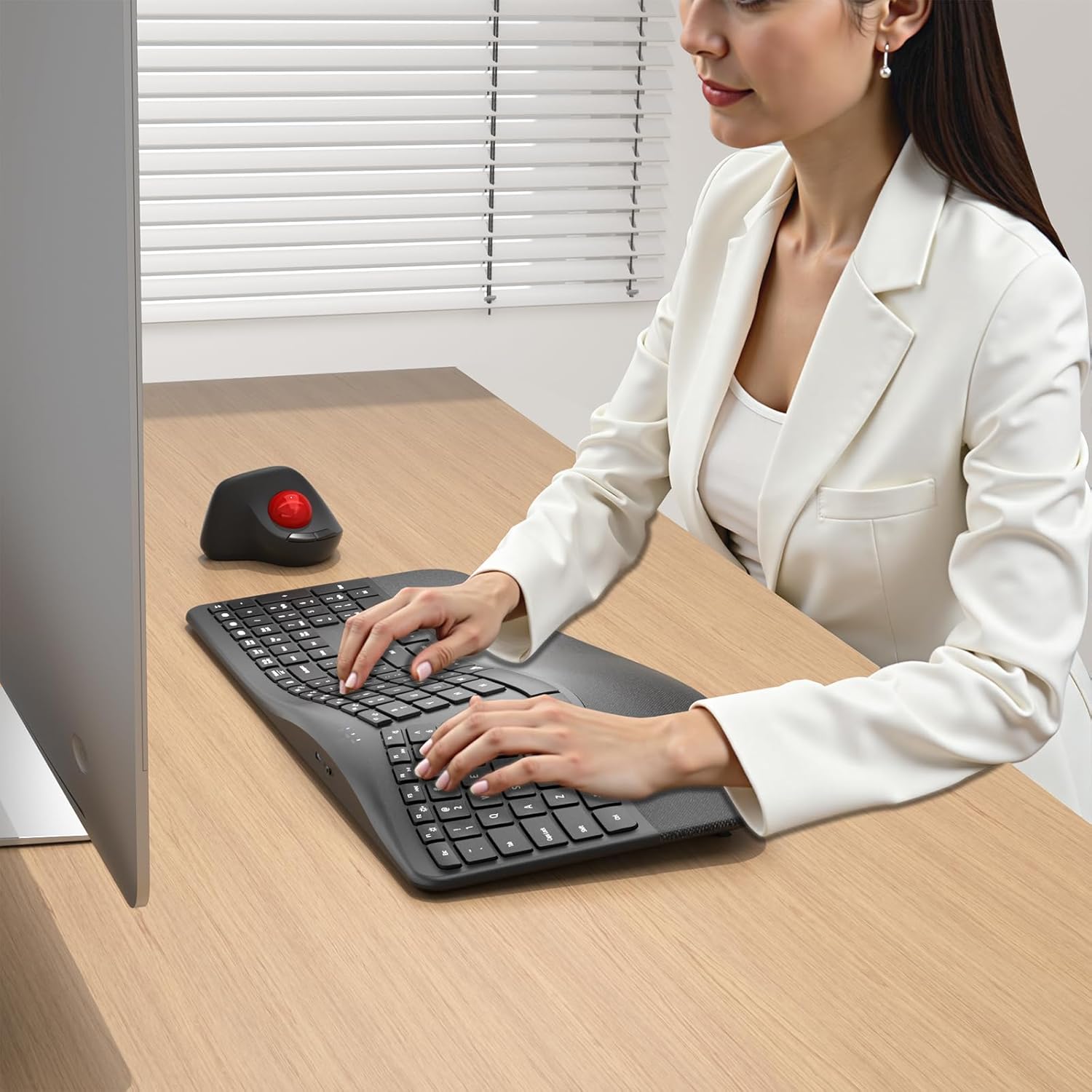 2.4G+Bluetooth Rechargeable Keyboard (K-E01B) - Image 2