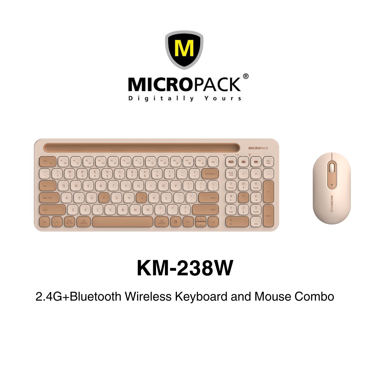 2.4G+Bluetooth Wireless Keyboard and Mouse Combo (KM-238W)