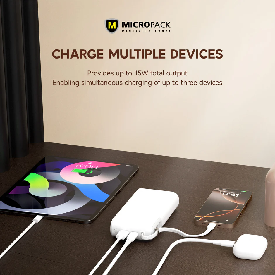 20000mAh Built-in Cable Fast Charging Power Bank (PB-C20) - Image 3