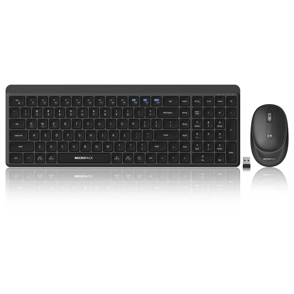 2.4G+Bluetooth Wirelesss Keyboard and Mouse Combo (KM-268W-BK)