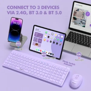 2.4G+Bluetooth Wirelesss Keyboard and Mouse Combo (KM-268W-EN-PL)