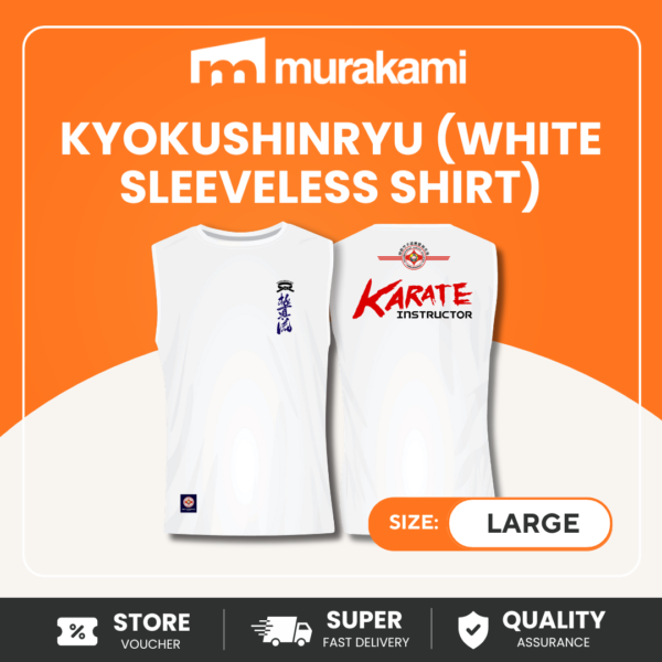 KyokushinRyu (White Sleeveless Shirt) For A Quality 1st Rated T-shirt