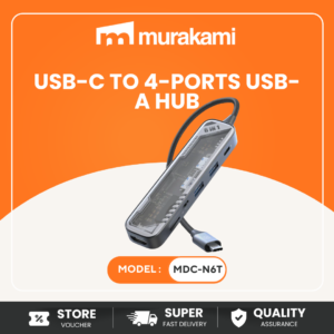 (MDC-N6T) Micropack For A Strong USB-C TO 6-PORTS USB-A HUB