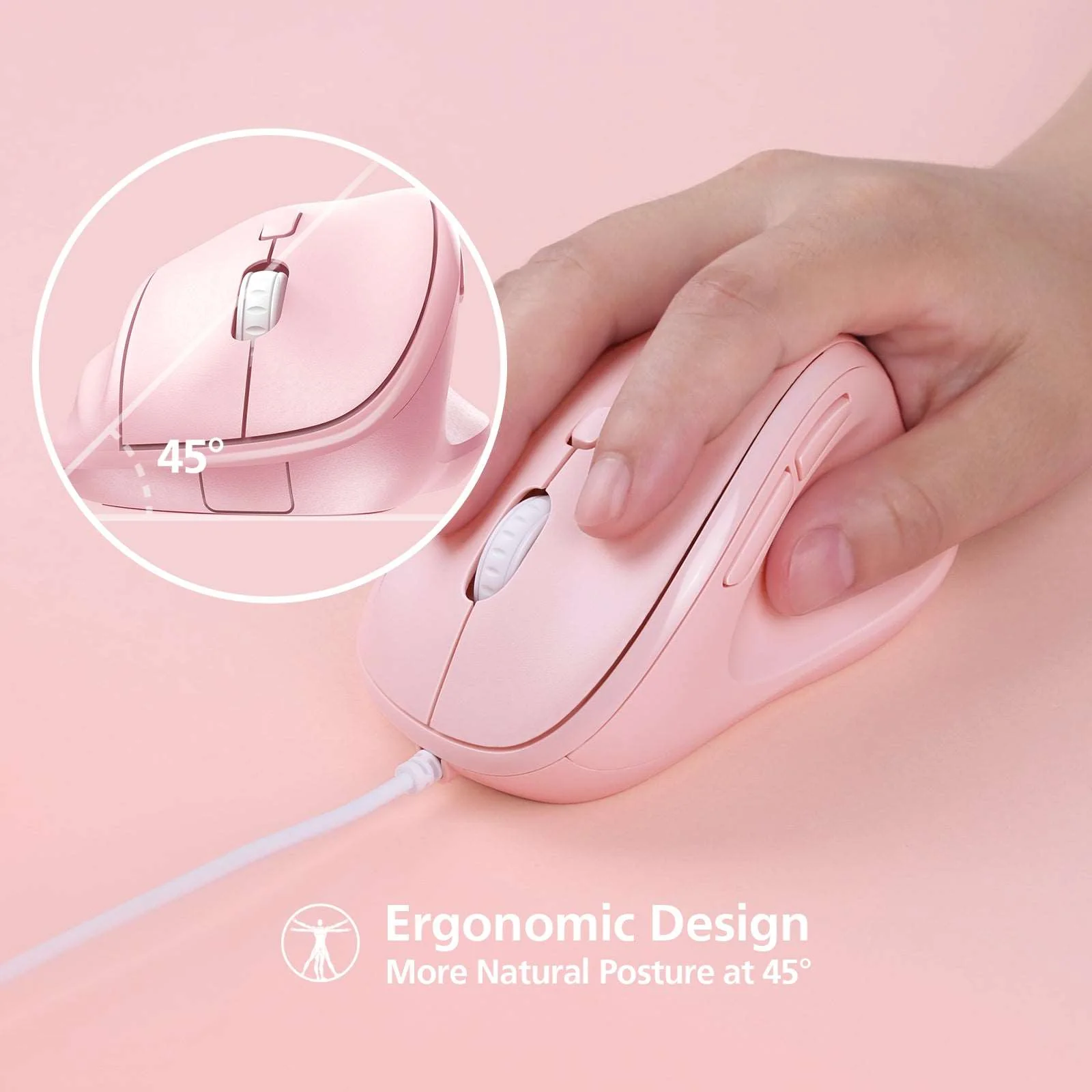 Wired Optical Vertical Mouse (MP-V01)