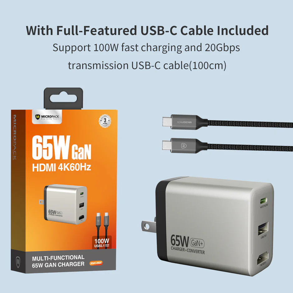 65W GaN Charger and Converter (MWC-265H) - Image 2