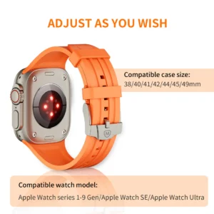 Fluorine Rubber  Watch Strap (MWS-01)