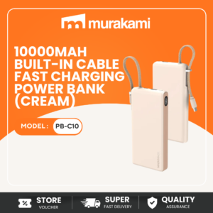 Micropack (PB-C10) Power Bank For A Amazing 10000mAh Built-in Cable Fast Charging