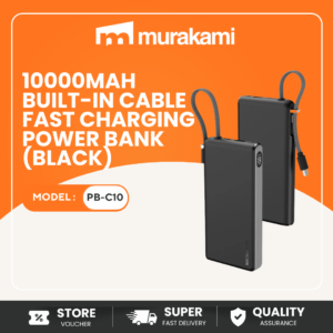 Micropack (PB-C10) For Strong And Outstanding10000mAh Built-in Cable Fast Charging Power Bank