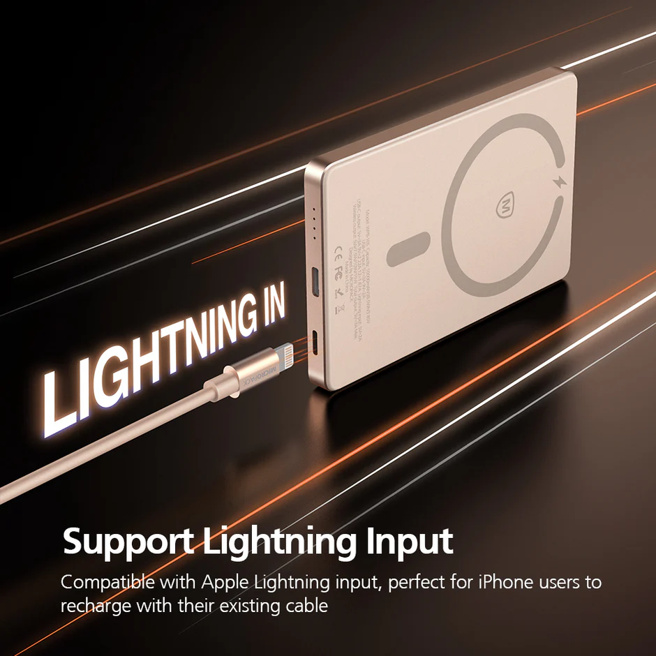 2 in 1 Slim Magnetic Wireless Power Bank (WPB-10S) - Image 3