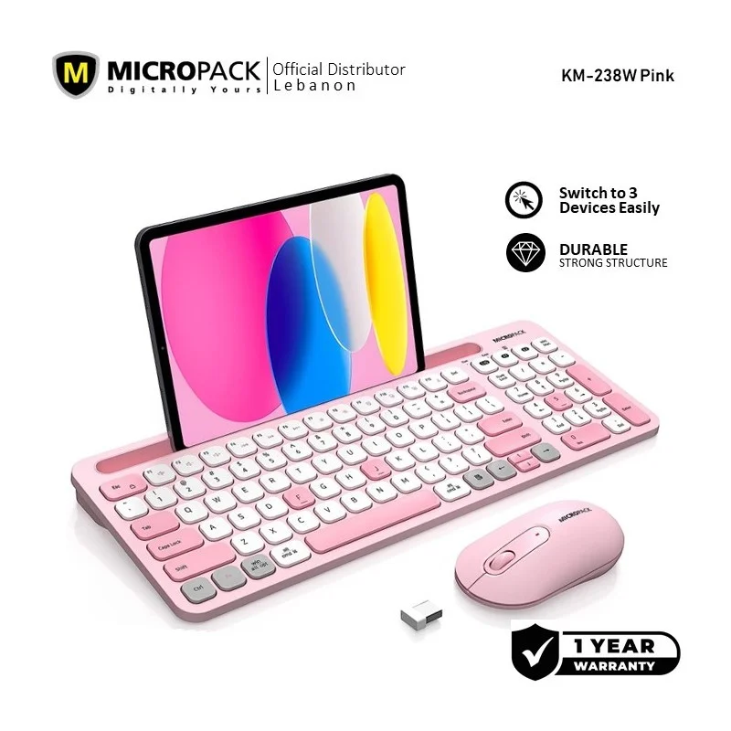 2.4G+Bluetooth Wireless Keyboard and Mouse Combo (KM-238W)