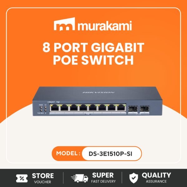 Hikvision (DS-3E1510P-SI) For A Authentic 8 Port Gigabit Smart POE Switch