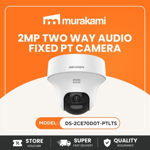 Hikvision (DS-2CE70D0T-PTLTS) For A Good And Absolute 2MP Two Way Audio Fixed PT Camera