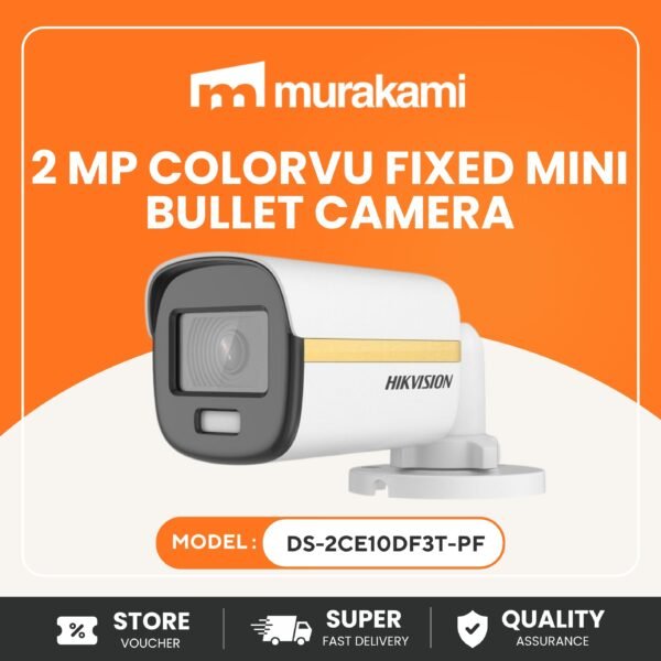 Hikvision (DS-2CE10DF3T-PF) 2MP Turbo HD ColorVu for Best Analog Bullet Camera