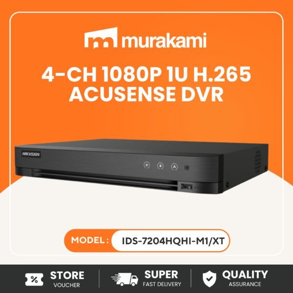 Hikvision (iDS-7204HQHI-M1/XT) for Best 4-Channel AcuSense DVR