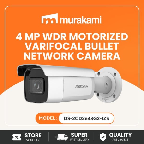 Hikvision (DS-2CD2643G2-IZS) For Great Potential 4 MP WDR Motorized Varifocal Bullet Network Camera