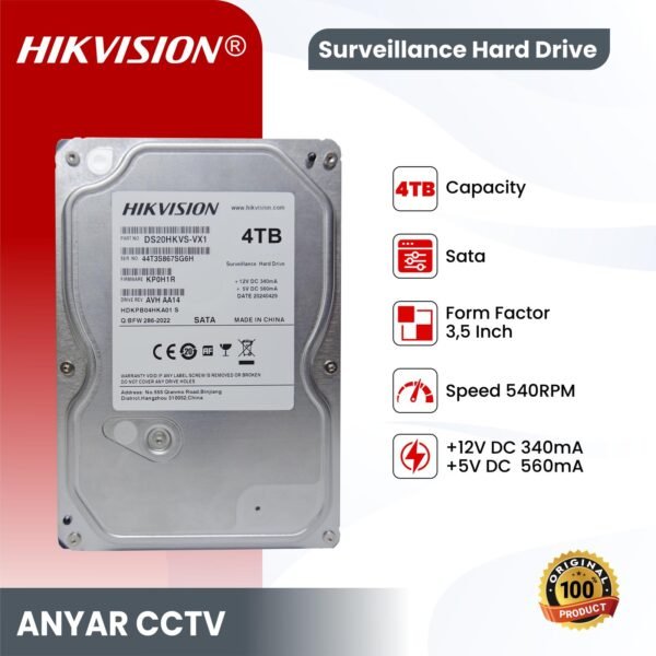Hard Disk DS-40HKVS-VX1 (4TB)