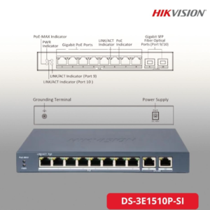 Switch (DS-3E1510P-SI) 8 Port Gigabit Web