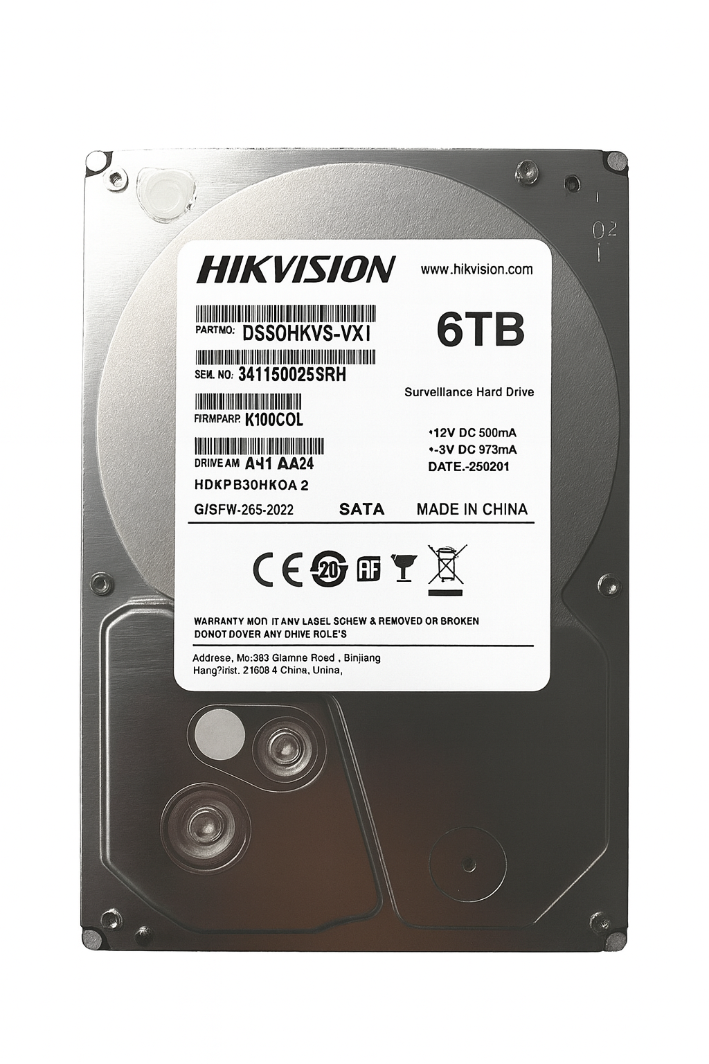 Hard Disk (DS-60HKVS-VX1) (6TB)