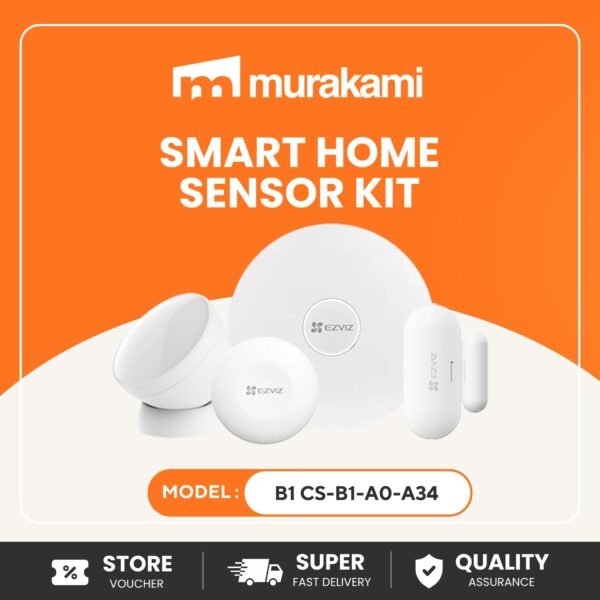 EZVIZ Home Sensor Kit (B1 CS-B1-A0-A34) Smart Wireless Zigbee 3.0 for Best Home Security Alarm System with Motion and Door Sensor