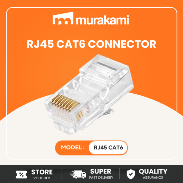Installation Essential (RJ45 CAT5e Connector) for Best Ethernet Cable LAN Network Plug 1Gbps 8-Pin Durable Crimping Connector