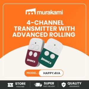 Beninca Gate Accessories (HAPPY.4VA) For Exclusive 4-channel transmitter with Advanced Rolling Code and Rolling Code.