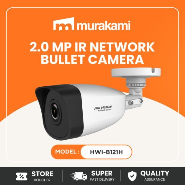 Hikvision (HWI-B121H) For A Elite 2.0 MP IR Network Bullet Camera HiWatch-IPC and NVR