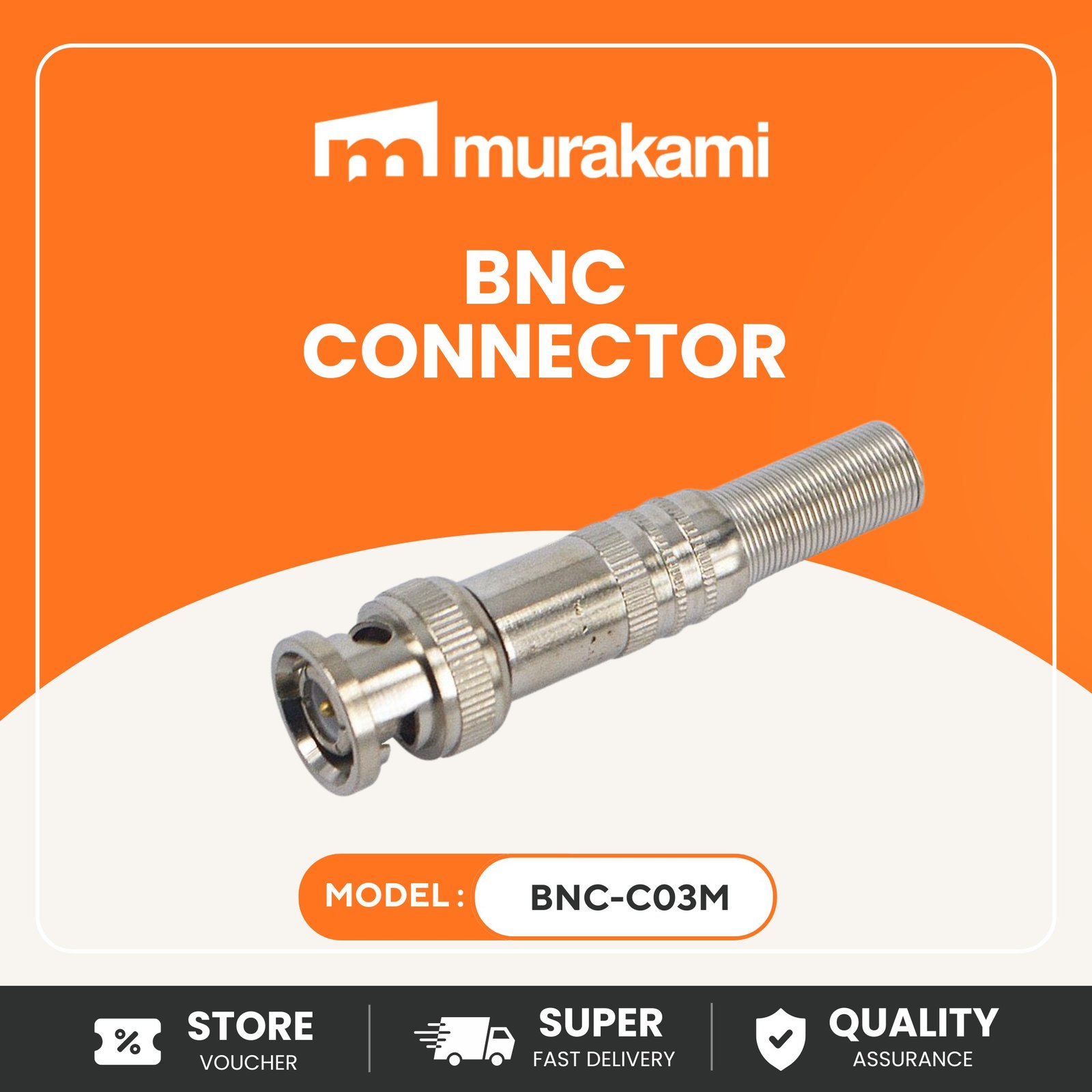 OCS (BNC-C03M) For Resilient Installation Essential BNC CONNECTOR