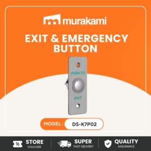 Hikvision (DS-K7P02) for Best Exit Button Access Control Push Button NO/NC/COM Durable Aluminum Alloy Door Release Switch for Hollow Door Frame