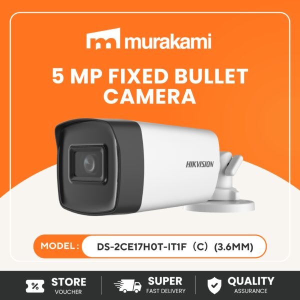 Hikvision (DS-2CE17H0T-IT1F) (C) (3.6mm)) for Best 5MP TVI Analog Bullet Camera IR 30m IP67