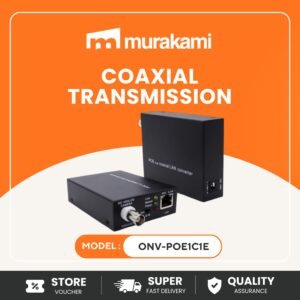 Coaxial Transmission (ONV-POE1C1E) for Better Power over Coax PoE Extender BNC to IP Camera Converter