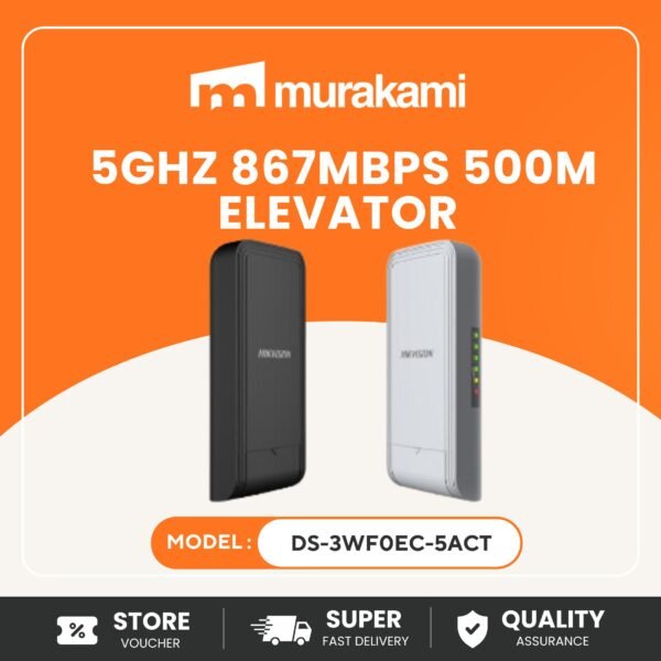 Hikvision Wireless Bridge (DS-3WF0EC-5ACT) For A Top-tier And Profound 5Ghz 867Mbps 500m Elevator