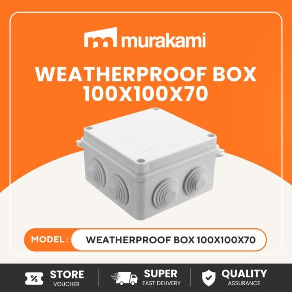 Installation Essential (Weatherproof Box 100x100x70) for Better IP65 Outdoor Electrical CCTV Cable Protection Box Installation Essential