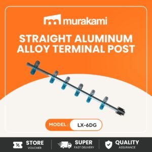 Electric Fence (LX-6DG) for Better Straight Aluminum Alloy Terminal Post 1250mm High Strength Security Fence Support Pole
