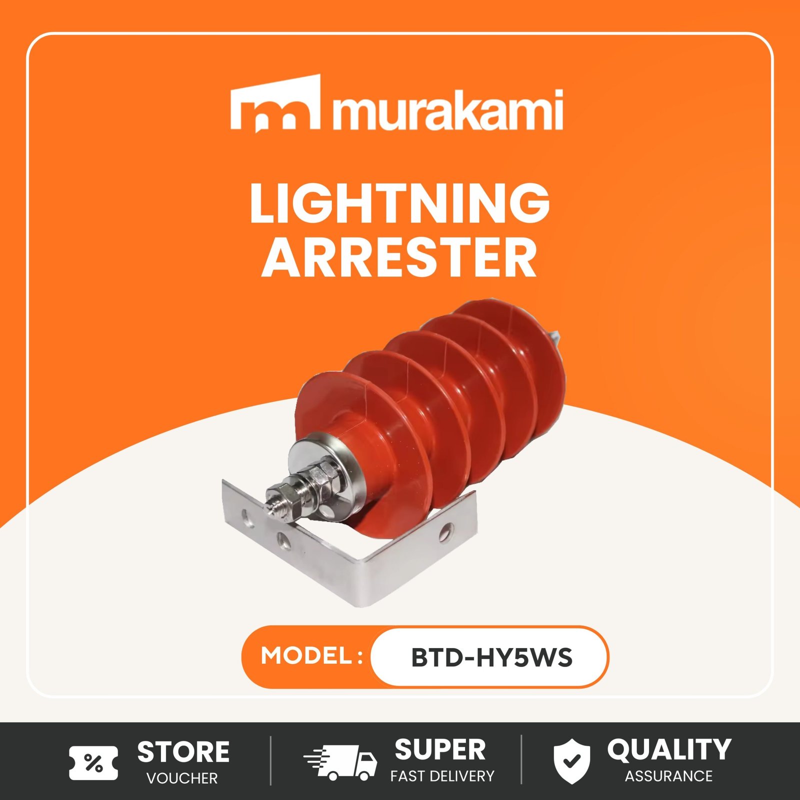 Electric Fence (BTD-HY5WS) for Better Lightning Arrester Surge Protection Device High Voltage Outdoor Protector