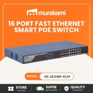 Hikvision (DS-3E1318P-EI/M) for Better 16-Port Fast Ethernet Smart PoE Switch