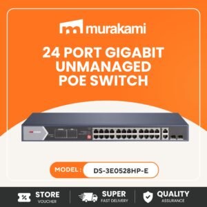 Hikvision (DS-3E0528HP-E) for Best Network PoE Switch with PoE Watchdog & Surge Protection