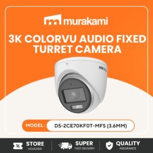 Hikvision (DS-2CE70KF0T-MFS) (2.8mm) for Better 3K Full-Color Turret Camera for HD Surveillance