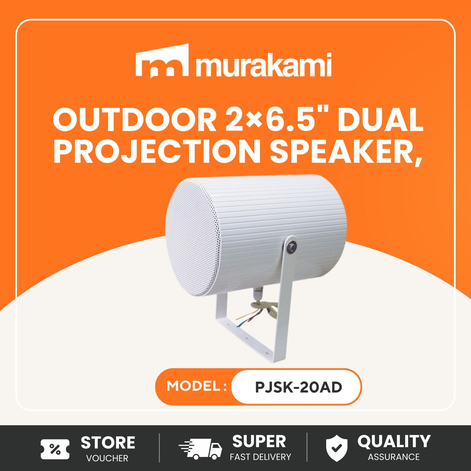 CMX (PJSK-20AD) for Better Weatherproof Outdoor Projection Speaker 100V Line 10W/20W