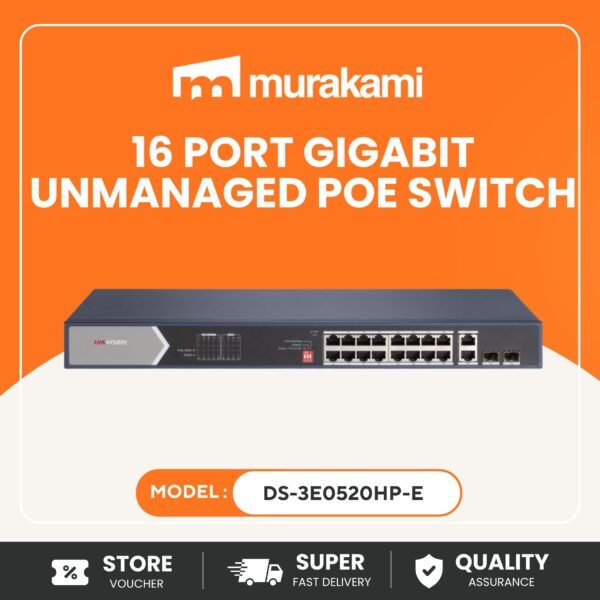 Hikvision (DS-3E0520HP-E) for Better 16 Channel PoE Switch for IP Camera Systems