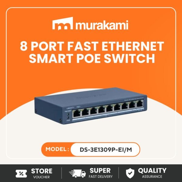 Hikvision (DS-3E1309P-EI/M) for Better CCTV PoE Switch with 300m Long Range