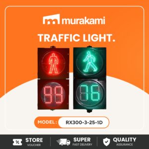 Sinowatcher (RX300-3-25-1D) for Better 300mm LED Pedestrian Traffic Light with Countdown Timer