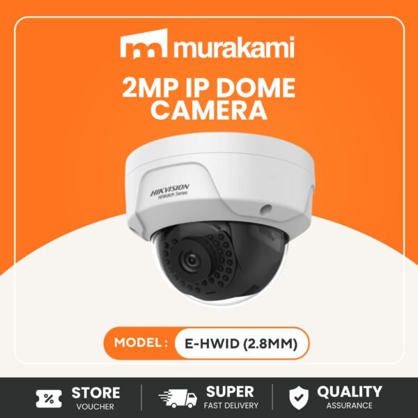 HiWatch (E-HWID) (2.8mm) with Amazing 2MP IP Dome Camera with Night Vision (30m IR)